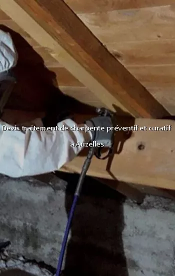 Devis traitement de charpente préventif et curatif  a Auzelles