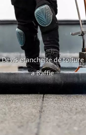 Devis etancheite de toiture a Baffie