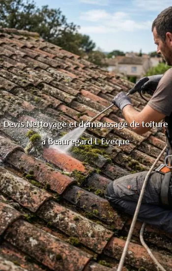 Devis Nettoyage et démoussage de toiture a Beauregard L Eveque