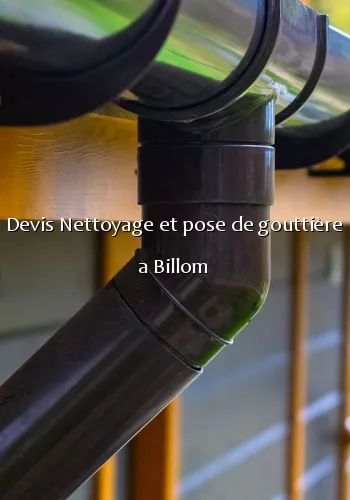 Devis Nettoyage et pose de gouttière a Billom