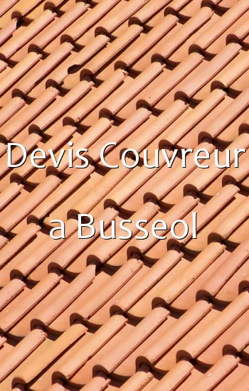 Devis Couvreur a Busseol