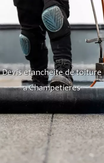 Devis etancheite de toiture a Champetieres