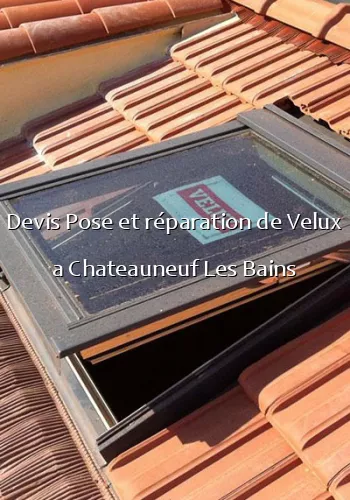 Devis Pose et réparation de Velux a Chateauneuf Les Bains