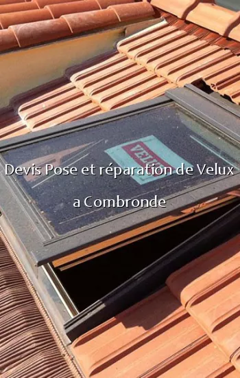 Devis Pose et réparation de Velux a Combronde