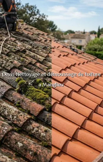 Devis Nettoyage et démoussage de toiture a Manglieu