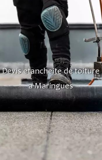 Devis etancheite de toiture a Maringues
