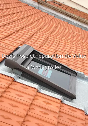 Devis Pose et réparation de Velux a Medeyrolles