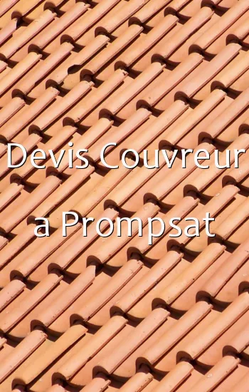 Devis Couvreur a Prompsat