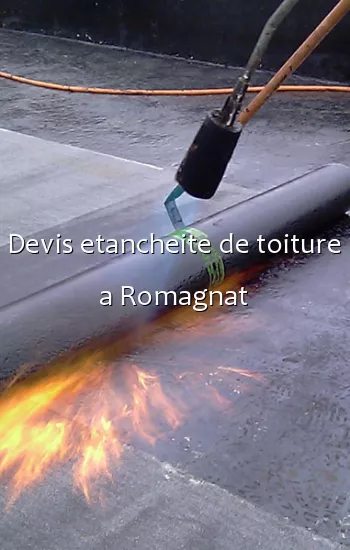 Devis etancheite de toiture a Romagnat