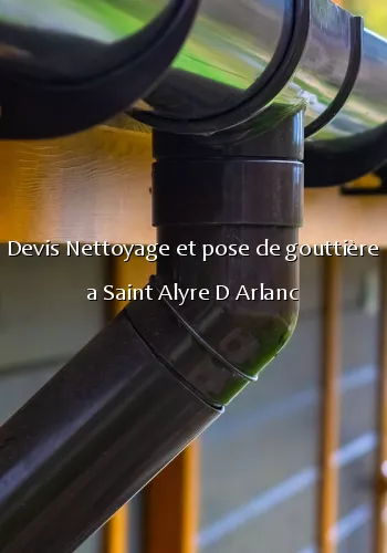Devis Nettoyage et pose de gouttière a Saint Alyre D Arlanc