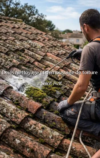 Devis Nettoyage et démoussage de toiture a Saint Avit