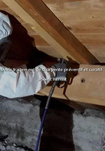 Devis traitement de charpente préventif et curatif  a Saint Herent