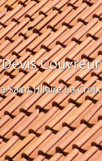 Devis Couvreur a Saint Hilaire La Croix