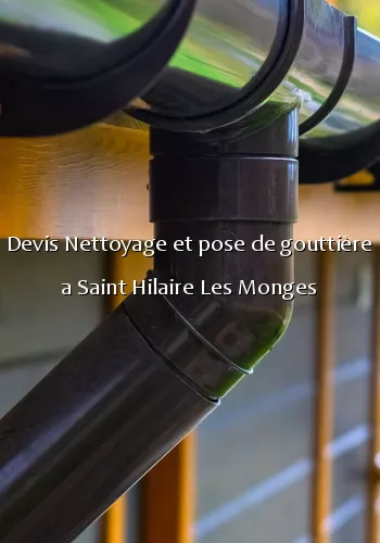 Devis Nettoyage et pose de gouttière a Saint Hilaire Les Monges