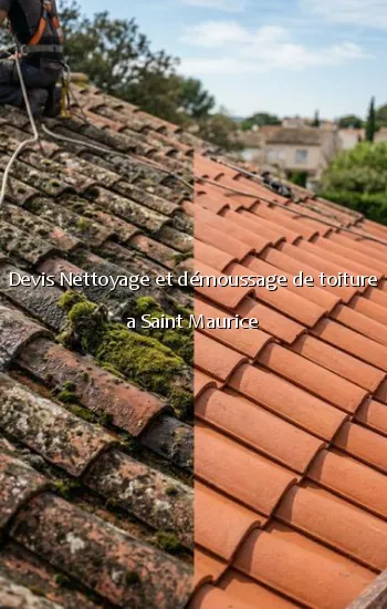 Devis Nettoyage et démoussage de toiture a Saint Maurice