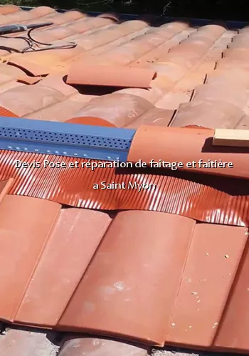 Devis Pose et réparation de faîtage et faîtière a Saint Myon