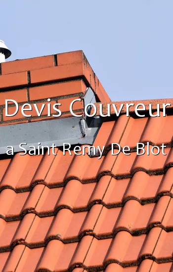 Devis Couvreur a Saint Remy De Blot