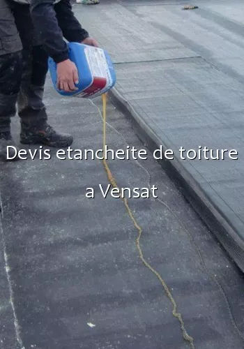 Devis etancheite de toiture a Vensat