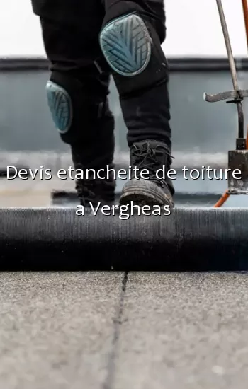 Devis etancheite de toiture a Vergheas