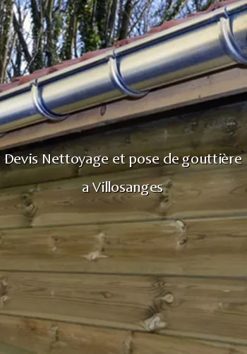 Devis Nettoyage et pose de gouttière a Villosanges