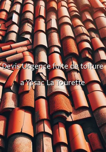 Devis Urgence fuite de toiture a Yssac La Tourette